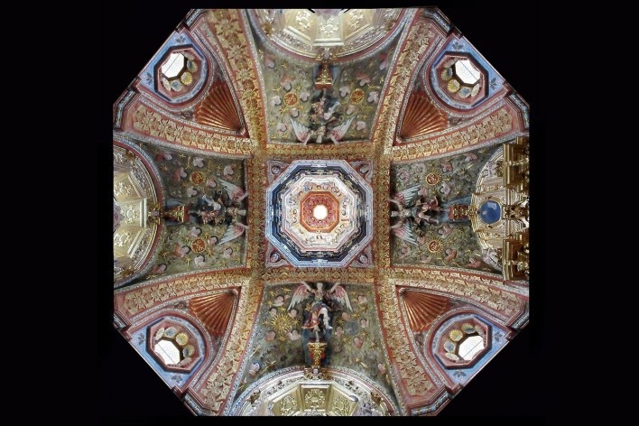 Colégio Jesuítico de São Francisco Xavier, Tepotzotlán, México<br />Fotomontagem Victor Hugo Mori, 2018 