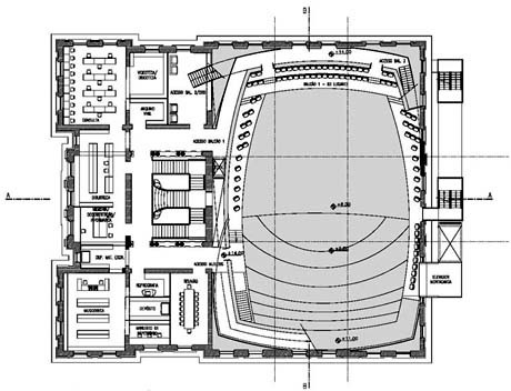 Planta Balcão 1 – nível +14<br />Imagem dos autores do projeto 