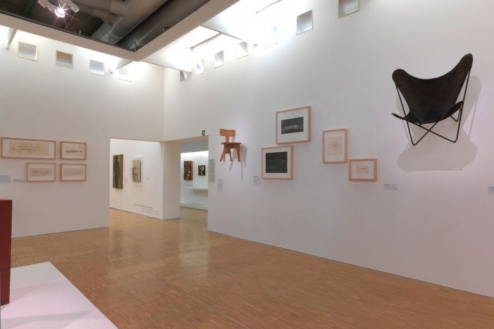 Exposição Modernités Plurielles 1905-1970, Centre Pompidou, MNAM-CCI, Paris, de outubro de 2013 a fevereiro de 2015. 5° andar, sala 34, "Architectures modernes d’Amérique Latine"<br />Foto Philippe Migeat ©  [Centre Pompidou © MNAM-CCI]