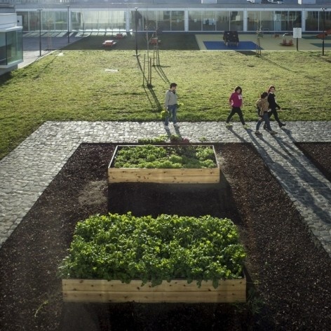 Escola Gaspar Frutuoso, Ribeira Grande, Azores, Portugal, 2016. Arquiteto Carlos Almeida Marques<br />Foto Fernando Guerra 