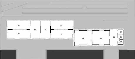 Planta Nivel + 1.00. Oficinas e Museu<br />Imagem dos autores do projeto 