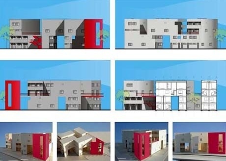 Fachadas fotos maquete<br />Imagem dos autores do projeto 