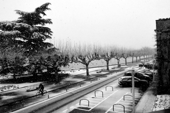 Paisagem gelada, Vevey, Suíça<br />Foto Roberto Abramovich 