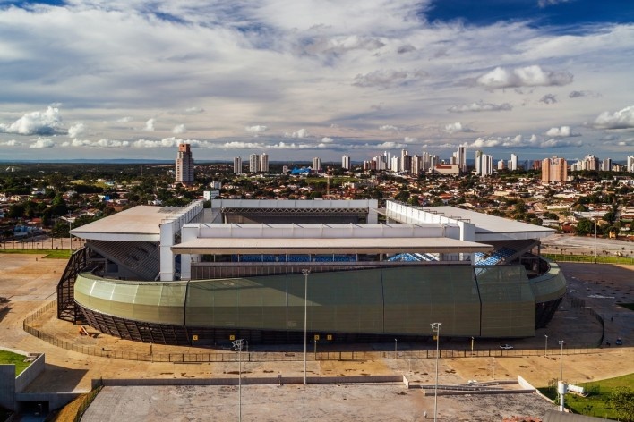 GCP Arquitetos, Arena Multiuso Governador José Fragelli, Cuiabá, 2014<br />Foto Nelson Kon 