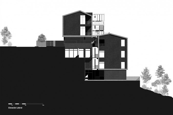 Edifício Goya, fachada lateral, San Cayetano, Loja, Equador, 2021. Arquitetos Tatiane Corsi Garcia, David Arias Polo e Daniel Arias Polo (autores) / Bearq
<br />Imagem divulgação/ disclosure image/ imagén divulgación  [Bearq]