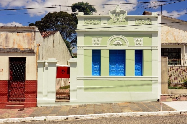 Fachada leste, após a intervenção<br />Foto Augusto Pessoa 