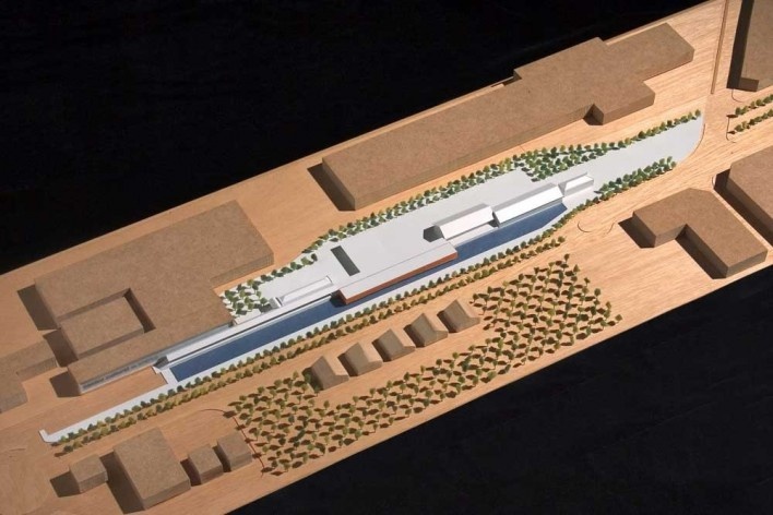 Centro Cultural de Araras, maquete eletrônica . AUM arquitetos, 3º. prêmio categoria profissional/ obras concluídas Araras,SP,2003-2009