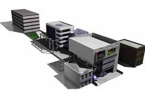 Perspectiva do conjunto<br />Imagem dos autores do projeto 