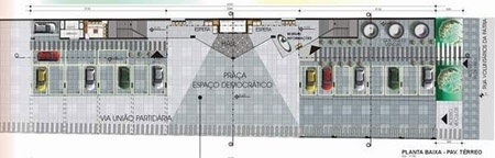 Planta térreo<br />Imagem dos autores do projeto 
