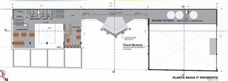 Planta 5º pavimento<br />Imagem dos autores do projeto 