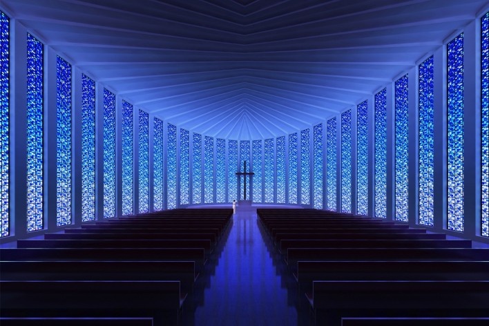Igreja Protestante de Luoyuan, vista interior.<br />Dirk U. Moench 