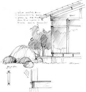 Croquis de concepção do projeto<br />Imagem dos autores do projeto 