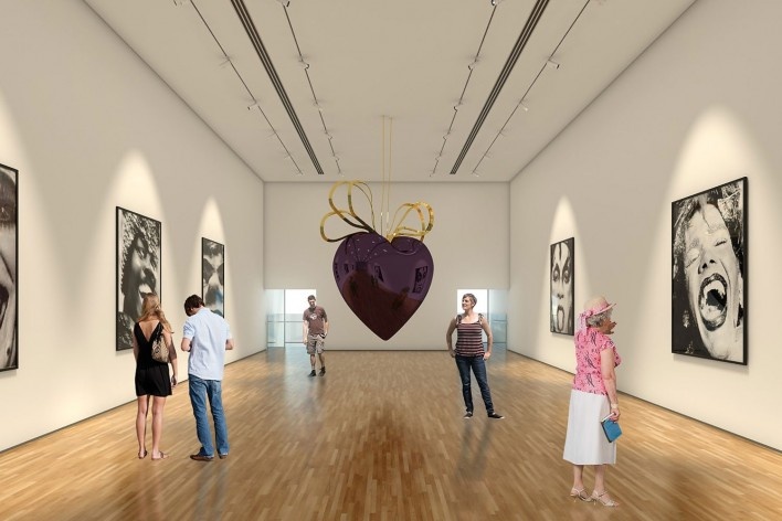 Museu da Diversidade Sexual, perspectiva interna. AUM Arquitetos, 2014<br />Imagem divulgação 