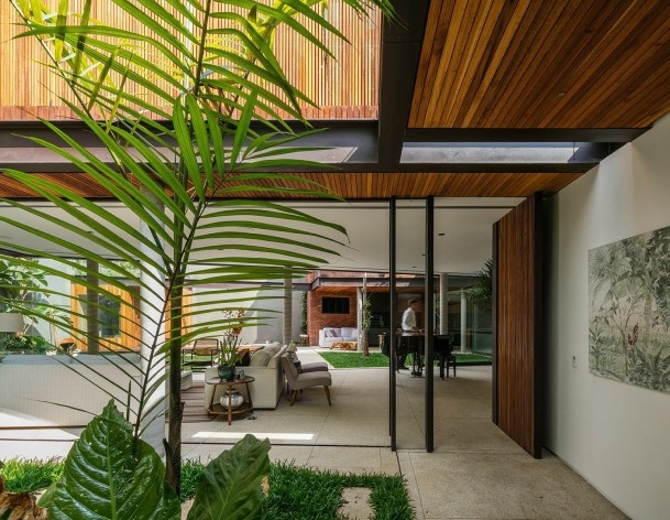 Residência RFC, São Paulo SP Brasil, 2018. Arquitetos Henrique Reinach e Maurício Mendonça / Reinach Mendonça Arquitetos Associados<br />Foto/ Photo Nelson Kon 