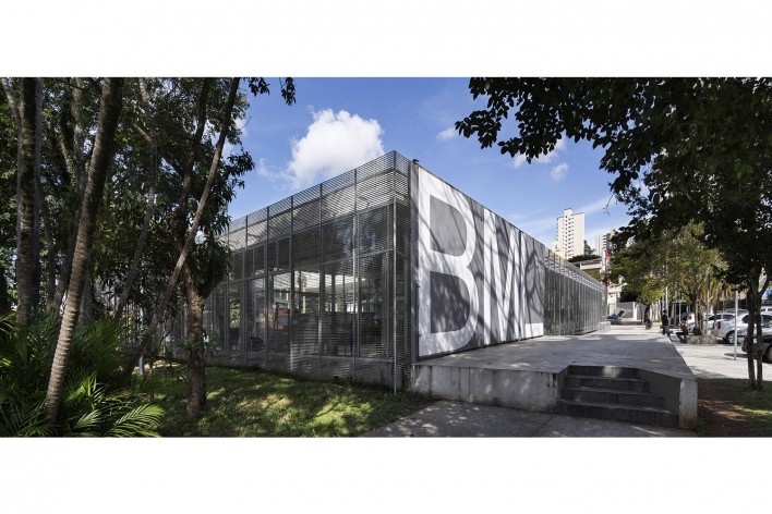 Renovação da Biblioteca Monteiro Lobato, croquis de concepção do projeto. São Bernardo do Campo SP Brasil, 2014. Arquitetos Marta Moreira e Milton Braga / MMBB Arquitetos<br />Foto Federico Cairoli 