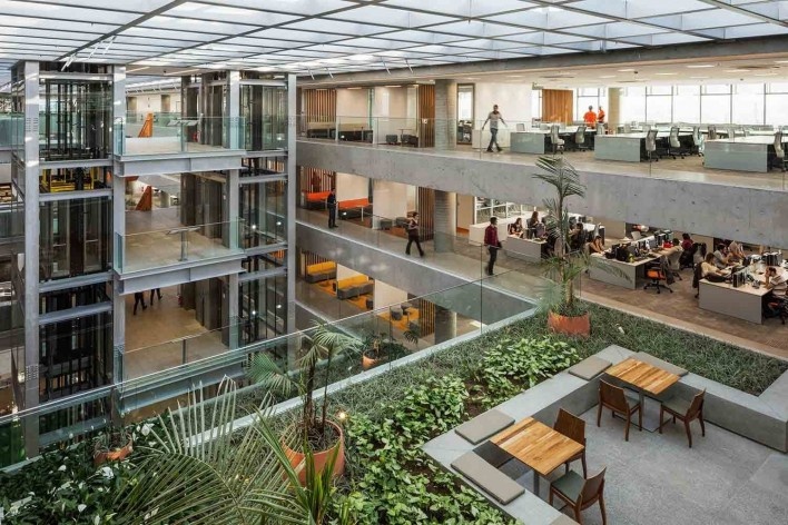 Sede Natura São Paulo – NASP, São Paulo, 2017. Arquitetos Lilian Dal Pian e Renato Dal Pian<br />Foto Nelson Kon 