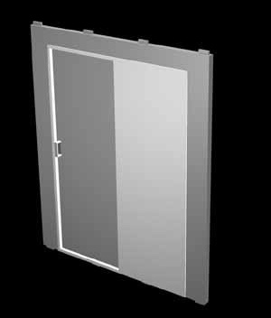 Parede com porta<br />Imagem dos autores do projeto 