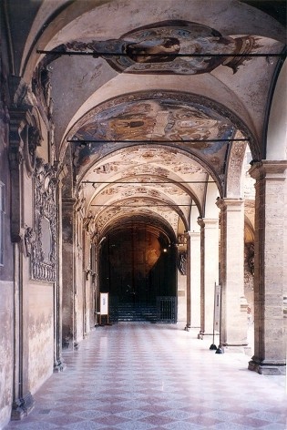 Edifício porticado, Bolonha, 1994<br />Foto Abilio Guerra 
