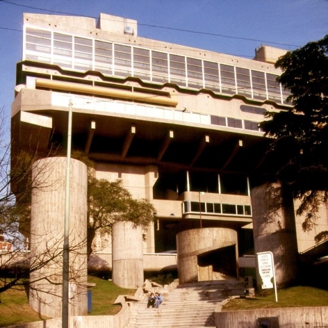 Biblioteca Nacional de Buenos Aires, arq. Clorindo Testa, Francisco Bullrich, Alicia Gazzaniga, 1963<br />Foto Roberto Segre 