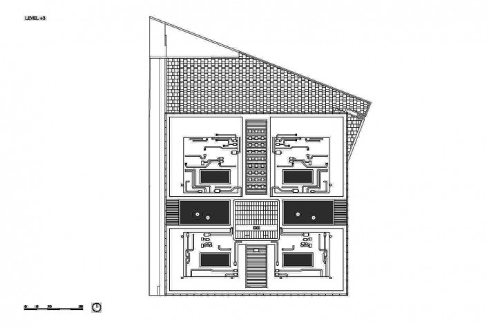 Câmara de Comércio e Artesanato de Hauts-de-France, planta terceiro pavimento, Lille, França, 2019. Escritórios Kaan Architecten e Pranlas-Descours Architect & Associates<br />Imagem divulgação  [Kaan Architecten / Pranlas-Descours Architect & Associates]