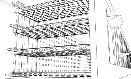 Detalhe construtivo<br />Imagem dos autores do projeto 