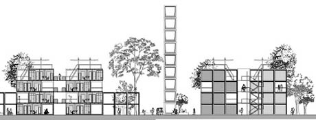 Corte Longitudinal<br />Imagem dos autores do projeto 