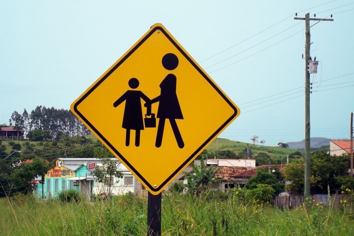 Placa em Taubaté, Brasil<br />Foto Michel Gorski 
