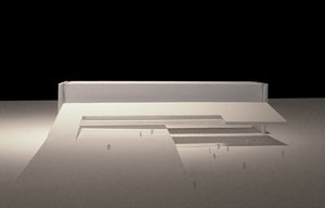 Foto maquete - vista frontal<br />Imagem do autor do projeto 