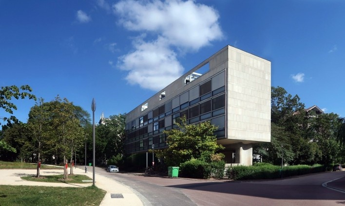 Pavilhão Suíço, Cidade Universitária de Paris, 1931. Arquiteto Le Corbusier<br />Foto Victor Hugo Mori 
