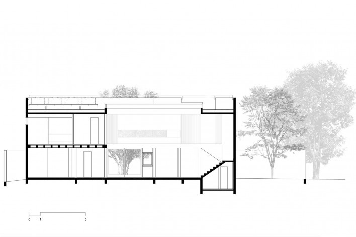 Casa 239, corte ff, São Paulo SP, 2012. Una Arquitetos<br />Imagem divulgação 