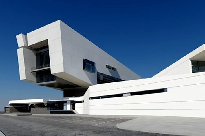 Concurso Internacional para Projeto Arquitetônico do Museu Exploratório de Ciências da Unicamp, vista do conjunto, 3º colocado. Arquiteto  Erik W. Lewitt, 2009<br />Imagem autor 
