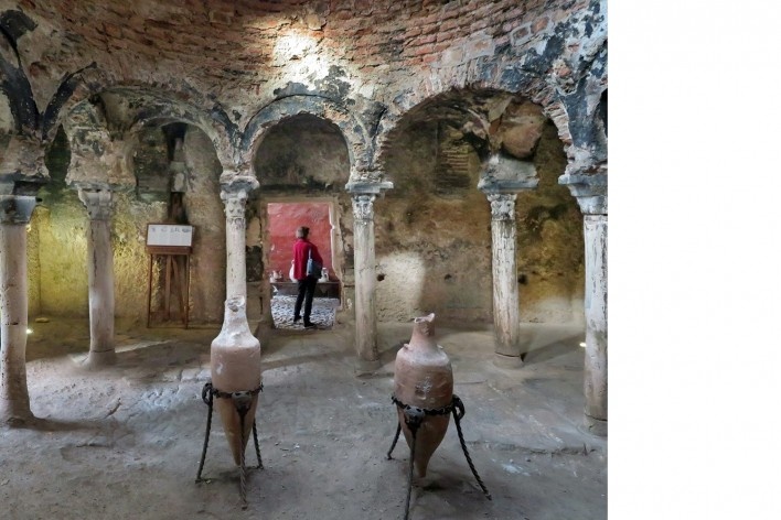 Banho árabe, interior, Maiorca, Ilhas Baleares, Espanha<br />Foto Victor Hugo Mori 
