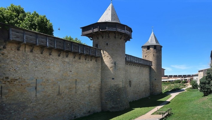 Castelo de Carcassonne, França<br />Foto Victor Hugo Mori 