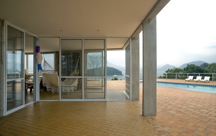 Casa na Ponta do Pulso, Ubatuba SP Brasil, arquiteto Affonso Risi<br />Foto Paulo Risi 