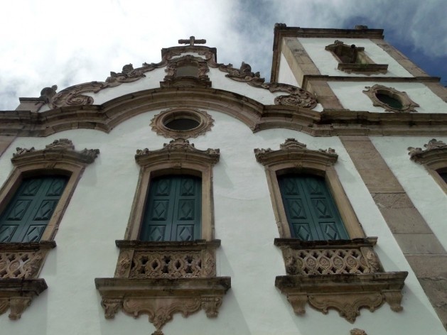 Igreja Santa Maria Madalena, detalhe, conjunto conventual Franciscano Santa Maria Madalena, Marechal Deodoro<br />Foto Morgana Cavalcante Duarte 