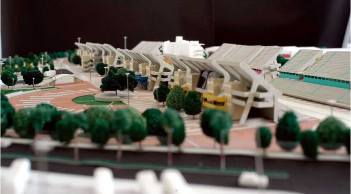 Vista da maquete [Escritório autor do projeto]