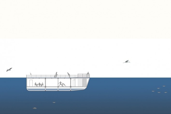 Spree river theatre, section. Carlos M. Teixeira