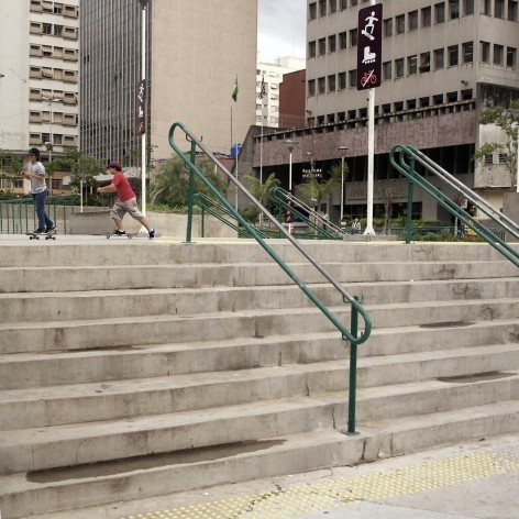 Praça Roosvelt, skatistas<br />Foto Maria Cláudia Levy 