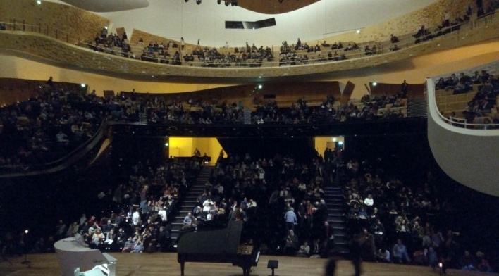 Filarmônica de Paris, interior, percurso Norte<br />Foto Hannah Komuro 