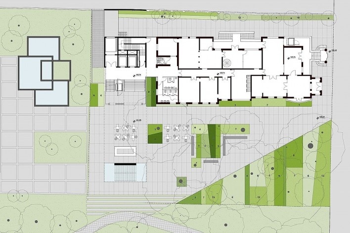 Museu da Diversidade Sexual, paisagismo. AUM Arquitetos, 2014<br />Imagem divulgação 