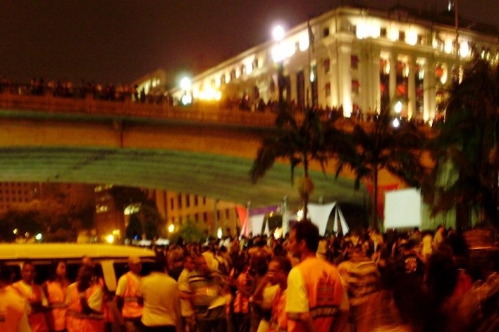 Virada Cultural, Vale do Anhangabaú e Viaduto do Chá<br />Foto Abilio Guerra 