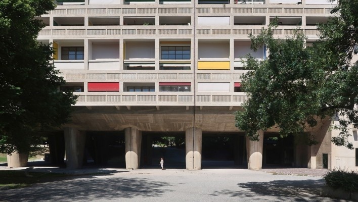 Unidade Habitacional de Marselha, 1947-1952, arquiteto Le Corbusier<br />Foto Victor Hugo Mori 