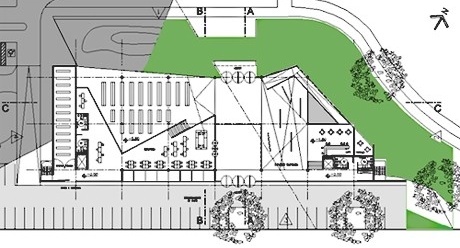 Planta pavimento térreo-inferior<br />Imagem dos autores do projeto 