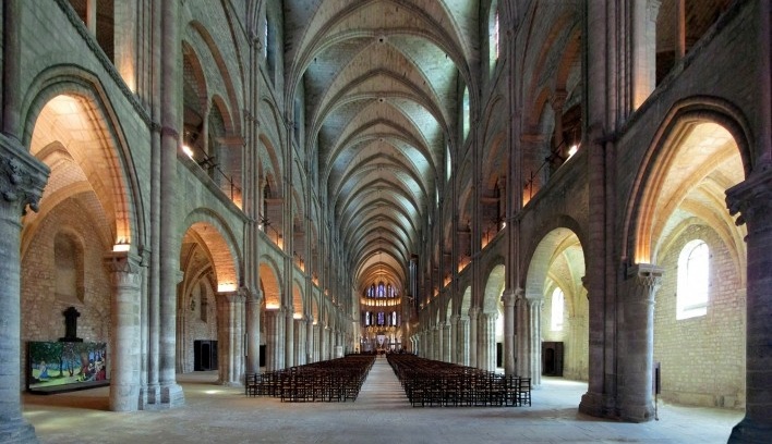 Abadia de San Remi, em Reims, França<br />Fotomontagem Victor Hugo Mori, 2014 