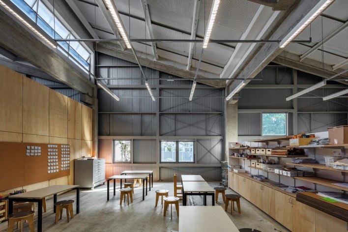Nova sede da Beacon School, São Paulo SP Brasil, 2016. Arquitetos Vinicius Andrade, Marcelo Morettin, Marcelo Maia Rosa e Renata Andrulis / Guido Otero e Ricardo Gusmão (autores) / Andrade Morettin Arquitetos / Gusmão Otero Arquitetos Associados<br />Foto / photo Nelson Kon 