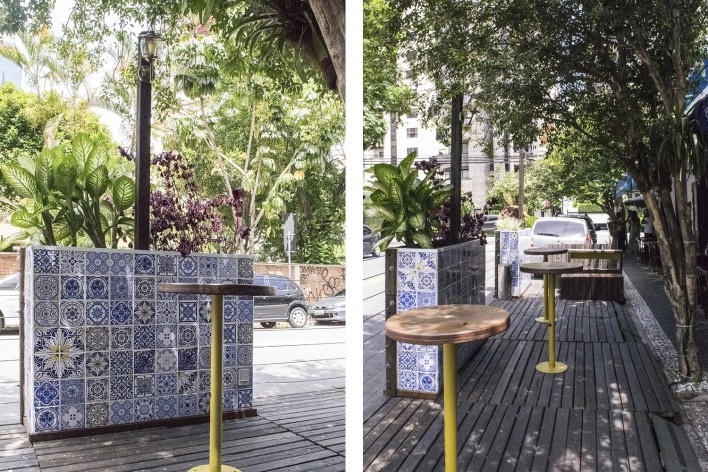Parklet Rua Salvador Cardoso, São Paulo, 2015, arquiteto Homã Alvico<br />Foto divulgação 