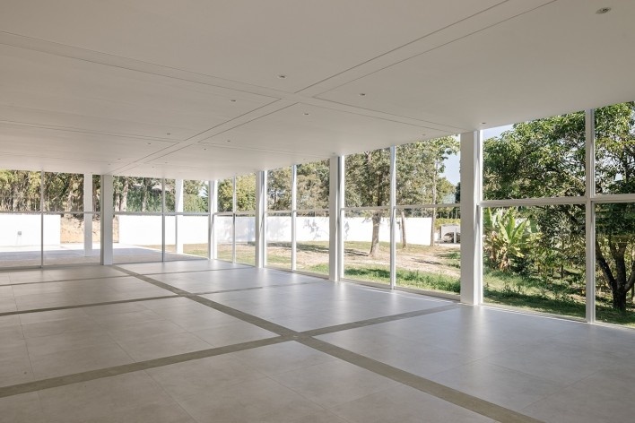 Pavilhão da Agrofloresta, Porto Feliz SP, 2023. Arquiteto Felipe SS Rodrigues (autor)<br />Foto Fran Parente 