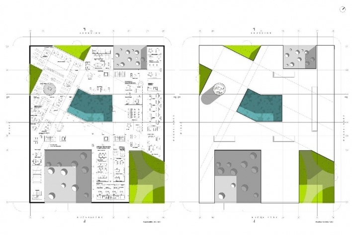 Plantas<br />Imagem autores: Javier Navarro, Sergio Barreto, Andrés Gobba, Mauricio López, Matías Carba  [MAAM e MV/Arquitectos, 2008]
