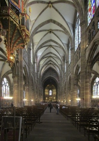 Interior da Catedral de Notre-Dame de Strassbourg<br />Foto Victor Hugo Mori 