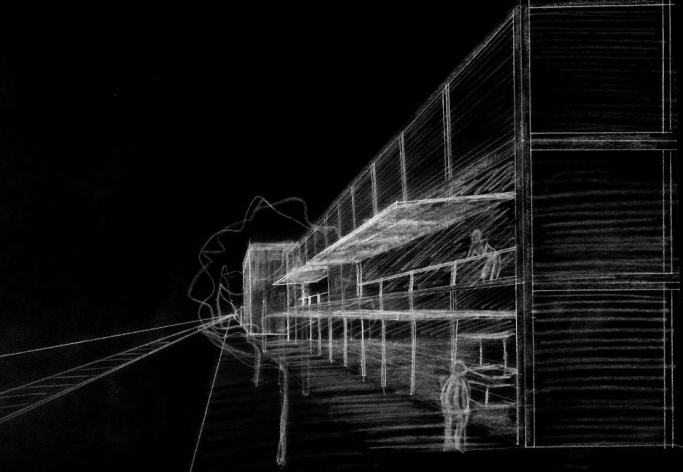Croquis perspectiva<br />Imagem do autor do projeto 